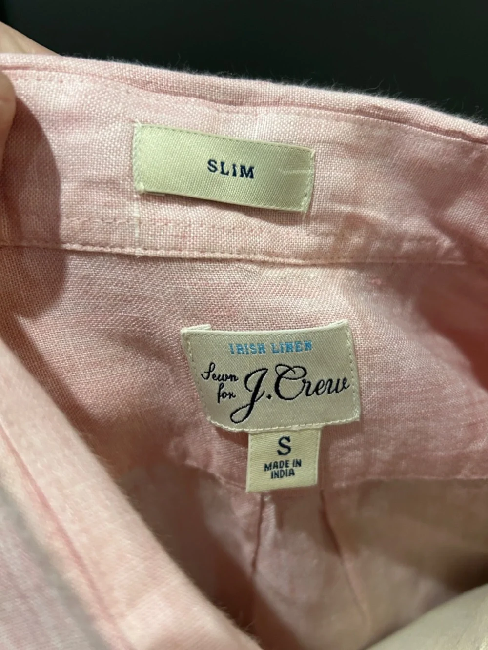 J. Crew Short-Sleeve Button-Down Shirt in‎ Light Pink